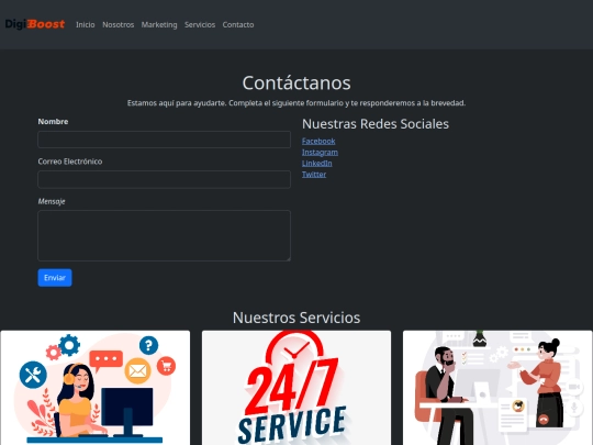 paginas/contacto screenshot