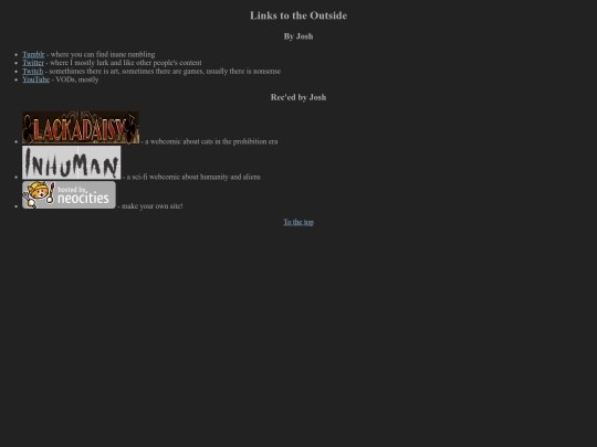 links screenshot