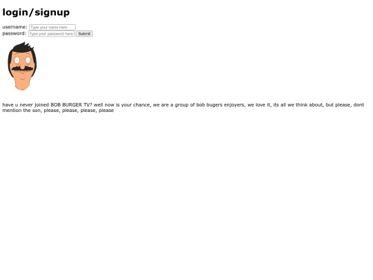 login screenshot