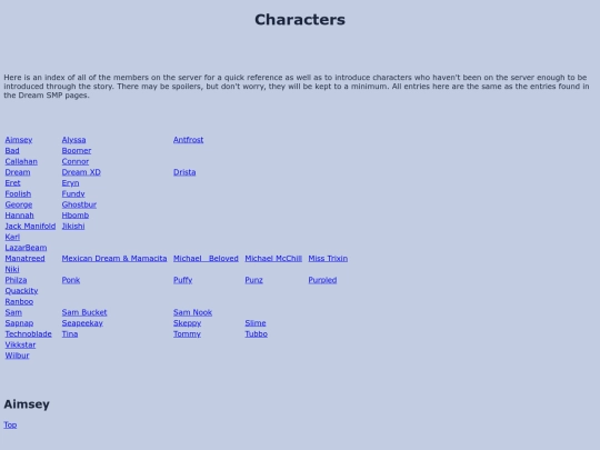 dsmp/dsmpIntro/characters screenshot