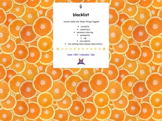 blacklist screenshot