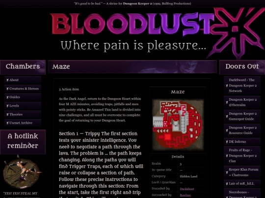bloodlust/levels/maze screenshot
