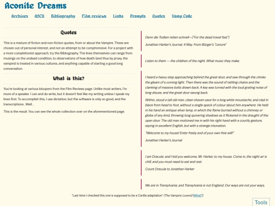 vampireportal/quotes screenshot