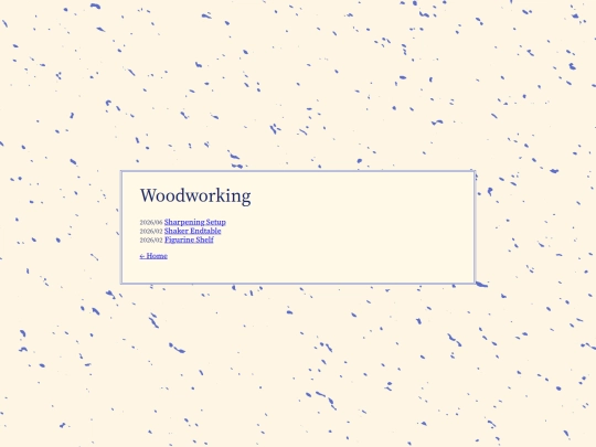 page/woodworking screenshot