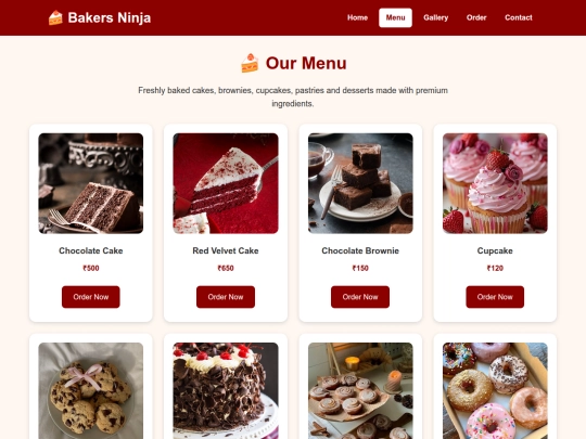 products screenshot