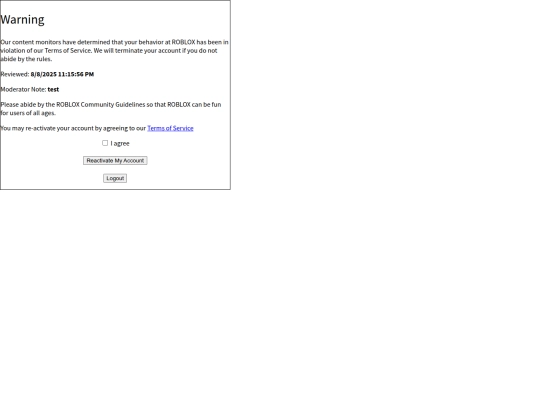 warning screenshot