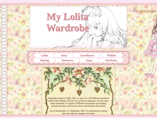 wardrobe/lolita/100questions screenshot