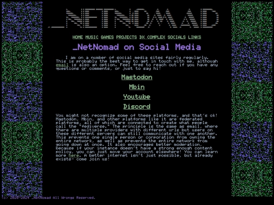 socials screenshot
