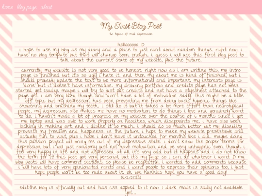 blog/first screenshot