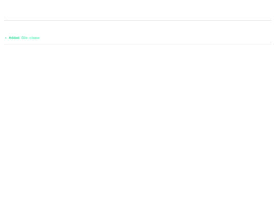changelog screenshot