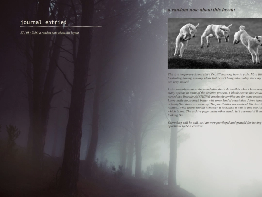 journal entries/text1 screenshot