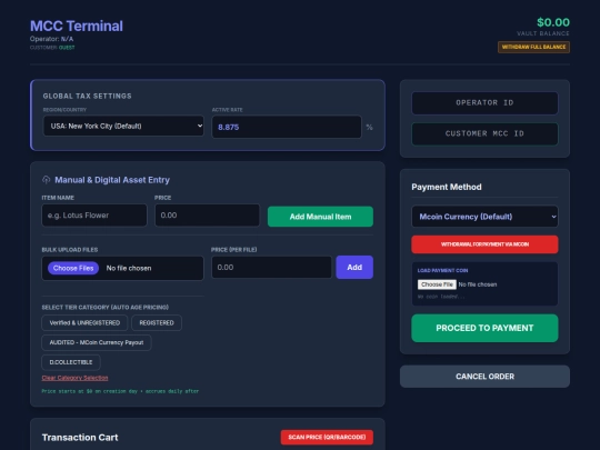 LÜVO ECHO/NEW + Category - MCC POS TERMINAL screenshot