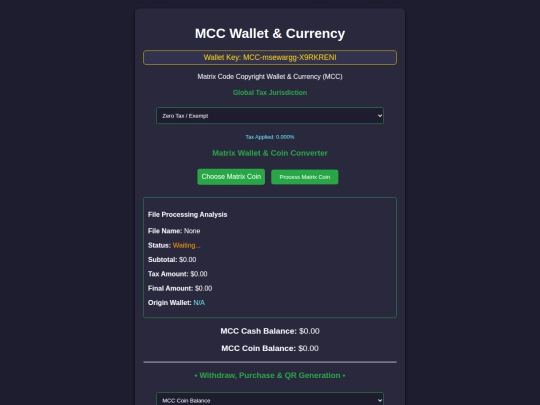 Testing/Matrix MASTER wallet 2  screenshot