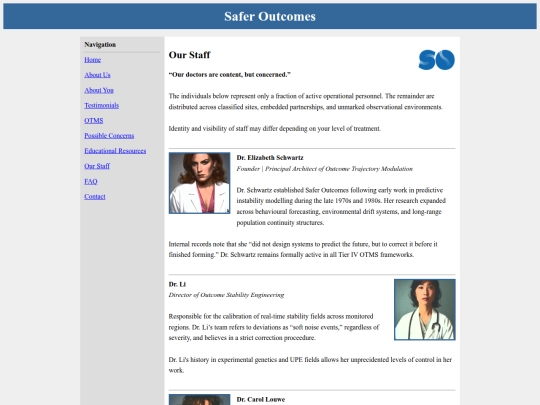 SafeOutcomesOurStaff screenshot