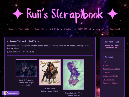 Portfolio/powertwined screenshot