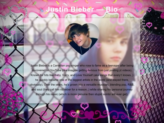 bio screenshot