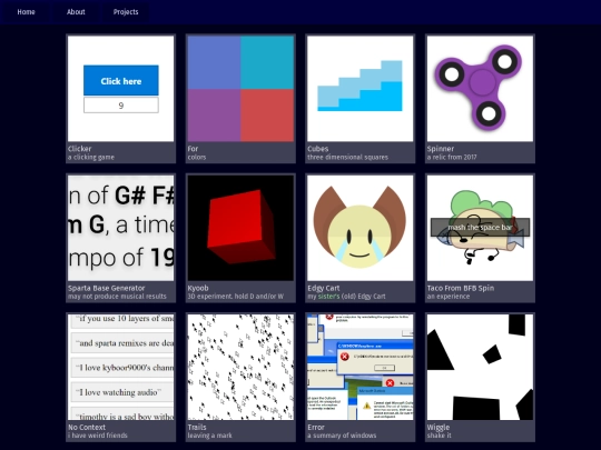 projects screenshot