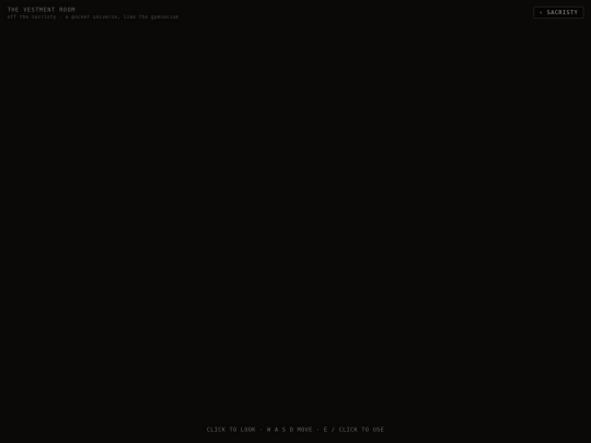 prototypes/room-vestment screenshot
