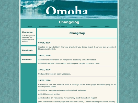changelog screenshot