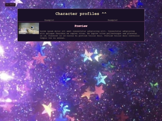 Profiles screenshot