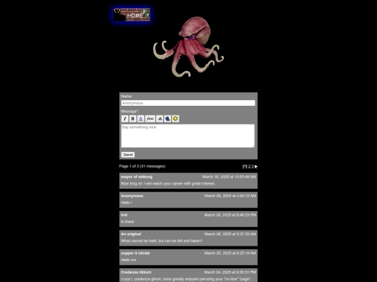 Guestbook screenshot