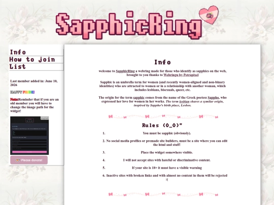 webring/sapphicring screenshot