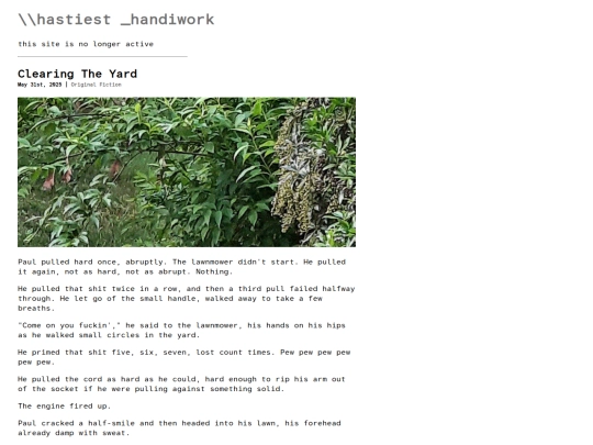 posts/Clearing_The_Yard_2025_May_31 screenshot