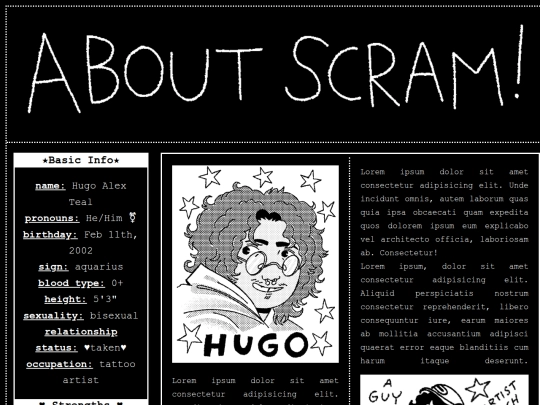 pages/about screenshot