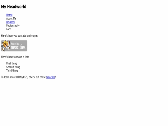 index screenshot