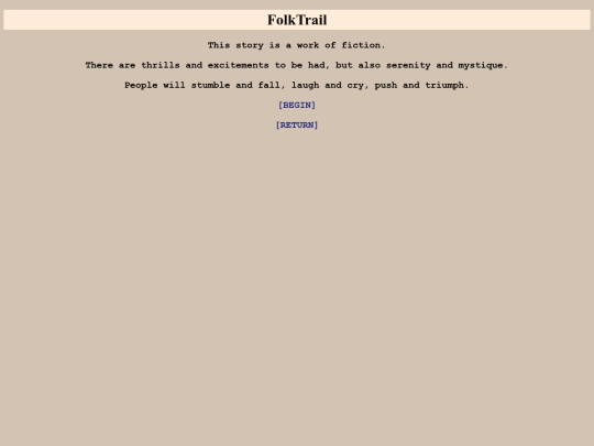 FolkTrail/Hub/hub screenshot