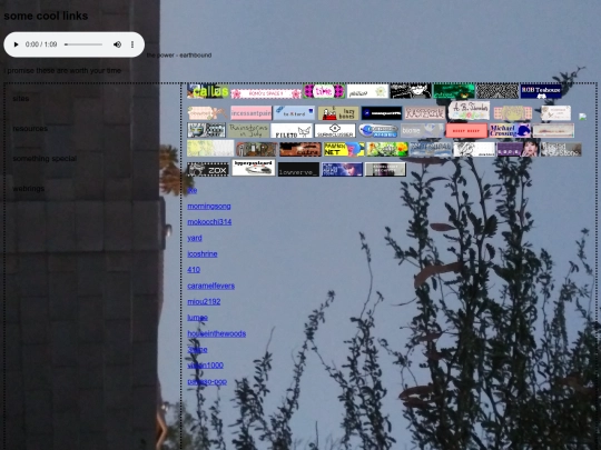 links screenshot