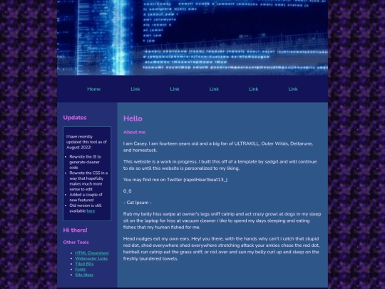 index screenshot