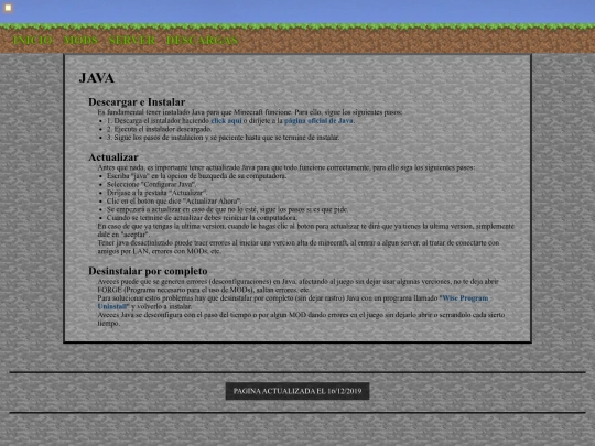es/minecraft/java screenshot