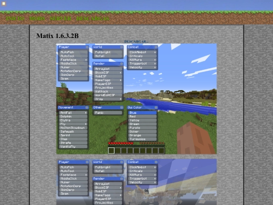 es/minecraft/matrix screenshot