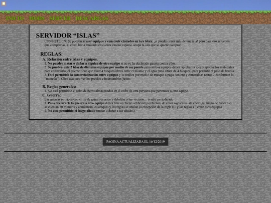 es/minecraft/reglas screenshot