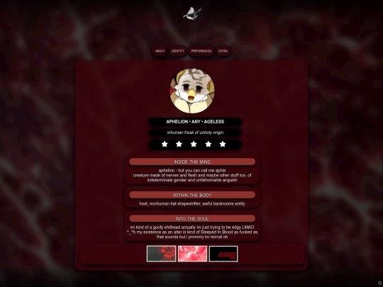 abouts./nervous./aphelion screenshot