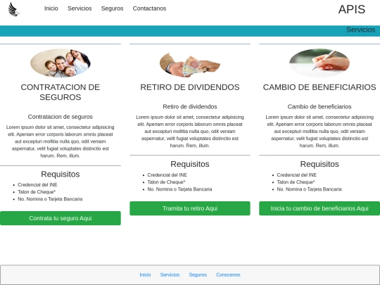seguros/Servicios screenshot