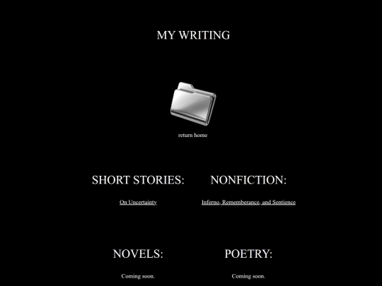 writing screenshot
