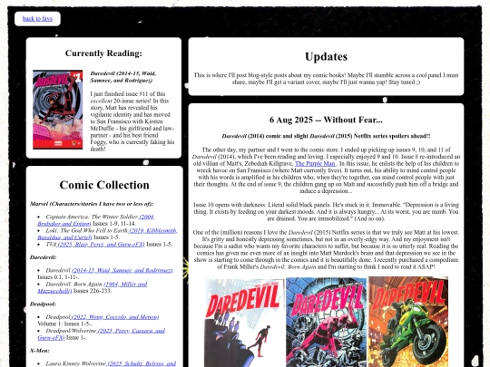 favs-and-collections/comics screenshot