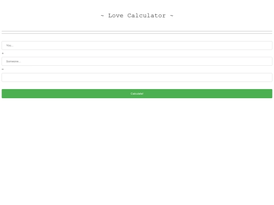 love_calculator screenshot