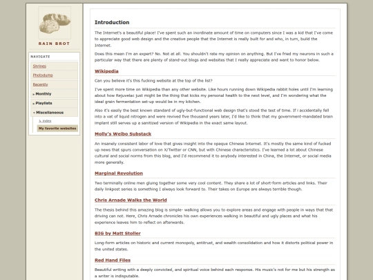 misc/favorite-websites screenshot