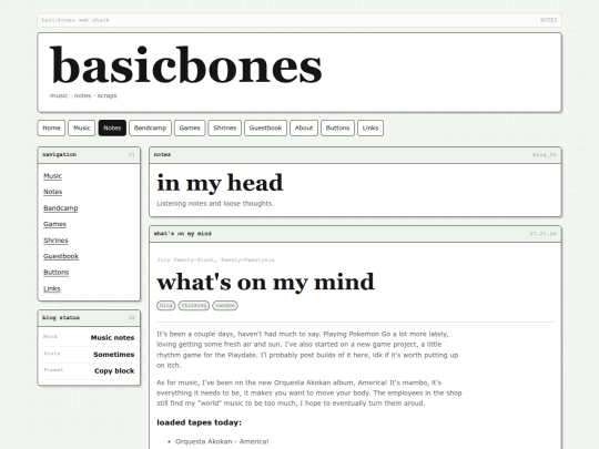blog screenshot