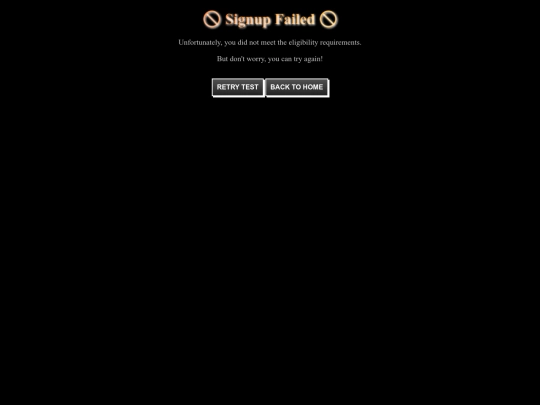 failure screenshot