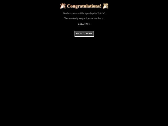 success screenshot