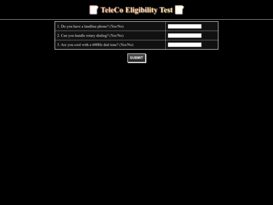 test screenshot
