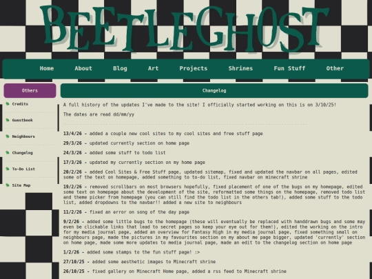 changelog screenshot