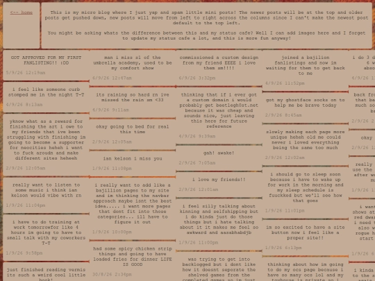 microblog screenshot