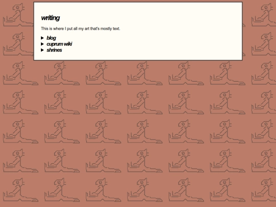 writing screenshot