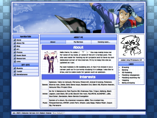 about-me screenshot