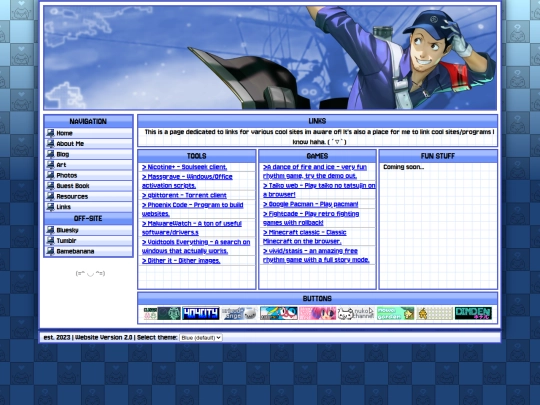 links screenshot
